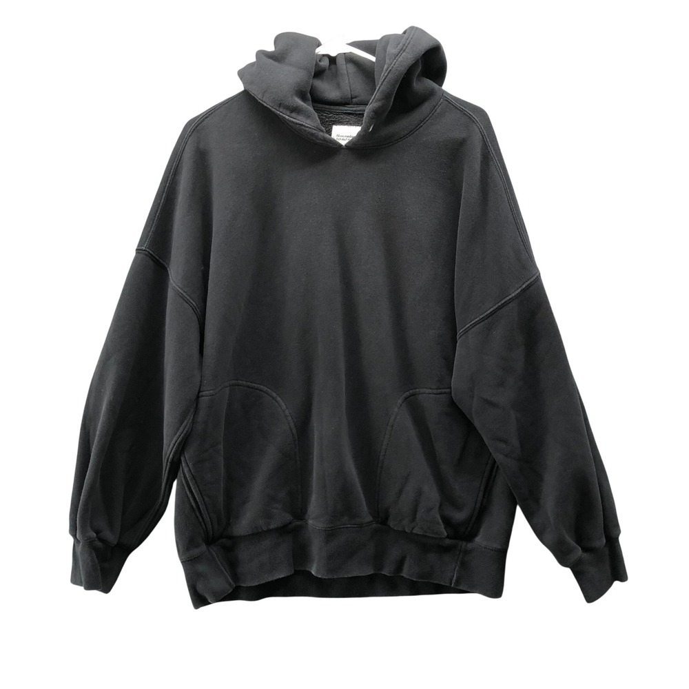 Abercrombie & Fitch Soft Max Essentials Oversized Hoodie Mens M Black Pullover